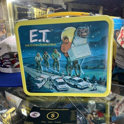 NWT 1982 Aladdin E.T. Extra Terrestrial metal Lunchbox, Thermos ,New With Tag ET