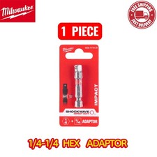 Milwaukee 4932471826 1/4" Hex 1/4" Square Shockwave Impact Duty Adaptor 1 piece