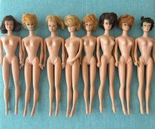 Vintage TLC Straight Leg Barbie Doll Lot 8 for Repair Parts OOAK As-is 1960s