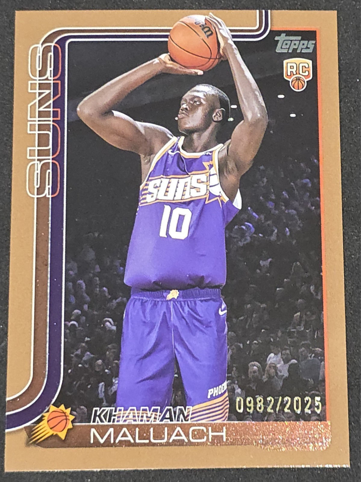 2025-26 Topps Khaman Maluach #210 Gold #/2025 Rookie Suns RC