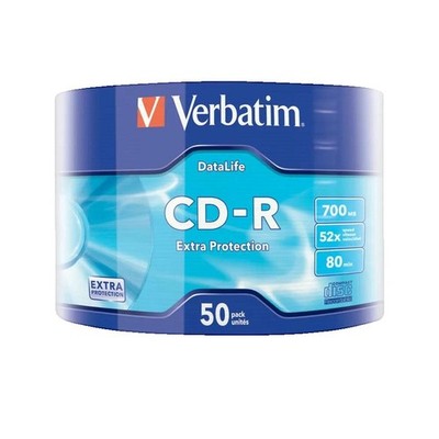 Verbatim CD-R Extra Protection 700 MB 50 Stück   52x Schreibgeschwindigkeit