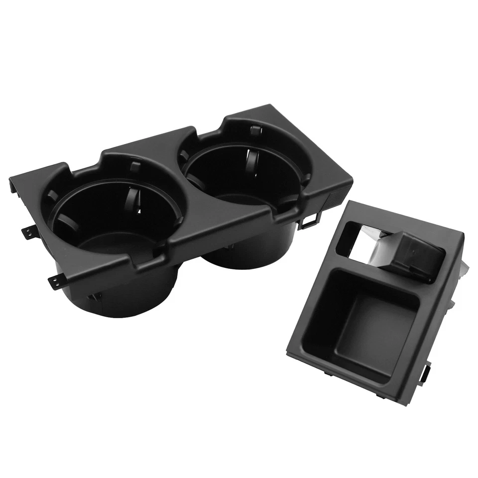 For BMW E46 Black Front Center Console Cup Holder & Coin Holder 51168217953 Foto 3 de 4