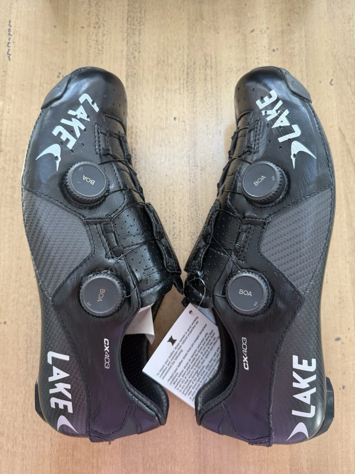 Lake Cx403, Speedplay, Hombres, 11.5 EE. UU. o 44.5 UE, Negro, Ajuste Personalizado Carbono, Boa Foto 4 de 4