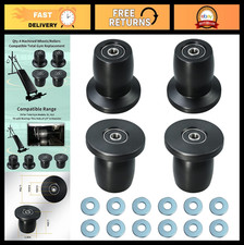 4 Machined Replacement Wheels/Rollers for Total Gym XL XLS Fit, 1/4" Bearings, B