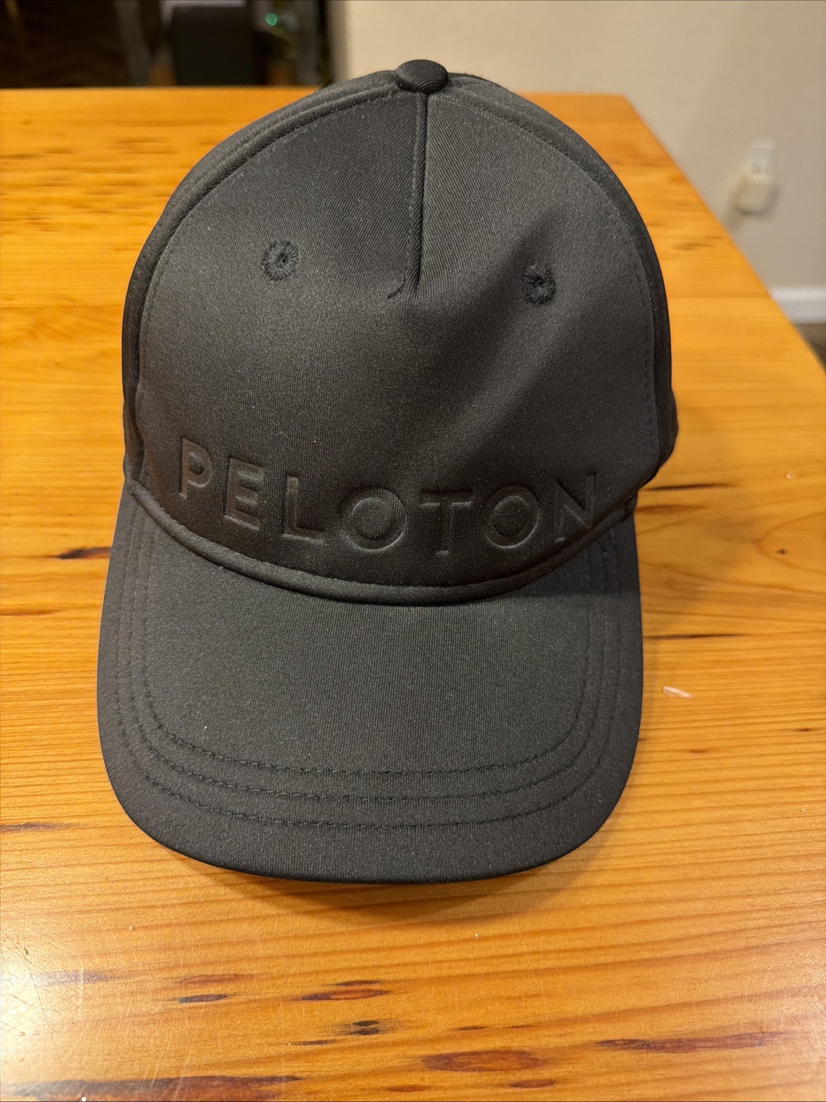 Peleton Black Baseball Hat Adjustable Cap Authent… - image 1
