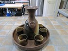 Pottery Craft USA Robert Maxwell Vino Wine Set, 6 cups and matching tray - RARE — photo 2