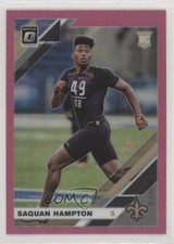 2019 Panini Donruss Optic Rookies Pink Prizm Saquan Hampton #138 02ia