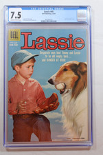 Lassie #45 CGC Graded 7.5 OW/W Pages Dell Pub 6/59
