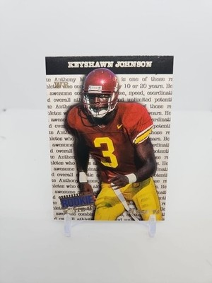 1996 Fleer - Keyshawn Johnson Rookie Write up Card #7 of 10