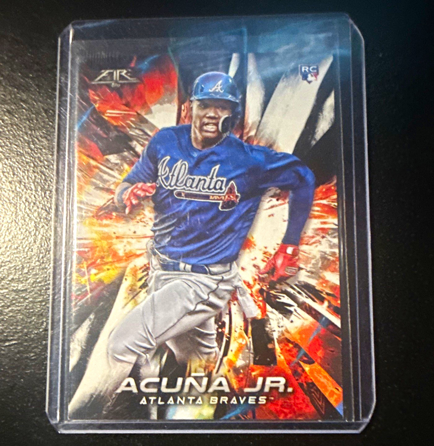 Topps 2018 Fire Baseball Ronald Acuña Jr. Rookie #109 Atlanta Braves