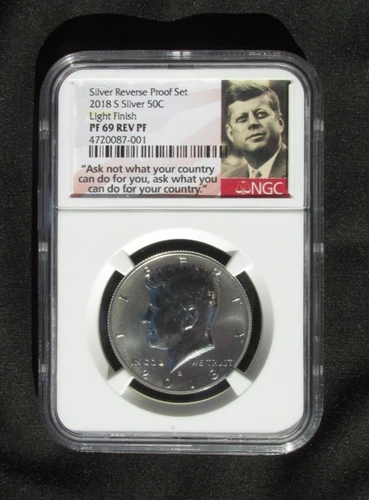 2018-S Kennedy Half Dollar 50c Silver Reserve Proof Set NGC PF69 Rev Proof