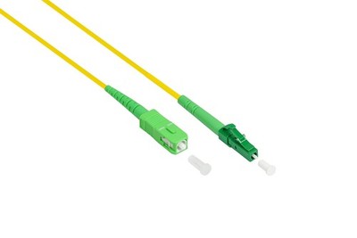Good Connections OS2 Fibre Optic Cable - Simplex - Male LC (APC) to SC (APC) - S