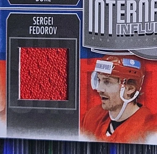 13-14 ITG International Bure / Fedorov / Larionov / Nabokov Quad Jersey Card - Image 2 of 4