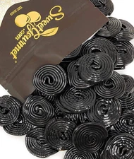 Italian Black Licorice Wheels | Bulk Candy | Natural Colors and Flavors, GMO Fre