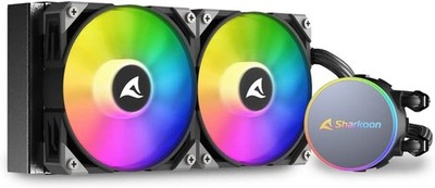 Sharkoon S70 RGB AIO 240mm, Wasserkühlung schwarz