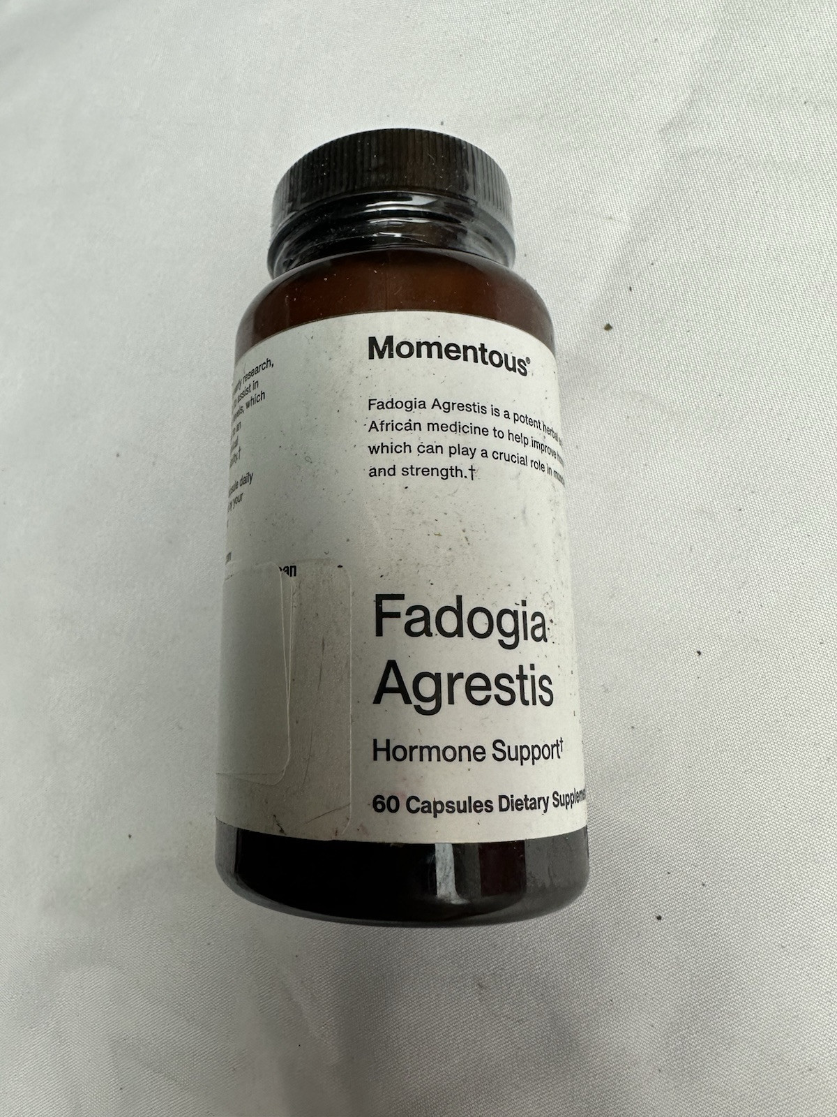 Momentous Fadogia Agrestis 60 Capsules Dietary Supplement Exp 10/26