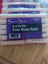 Soft 'N Style Jumbo Tangerine Perm Rods New In Package 3 Dozen