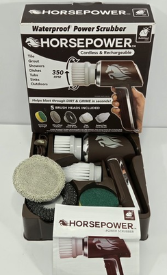 #ad #ad Horsepower Waterproof Power Scrubber Cordless and Rechargeable Open Box $18.69