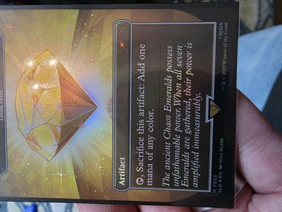 Chaos Emerald (7035) Yellow Foil - Lotus Petal - Sonic Secret Lair