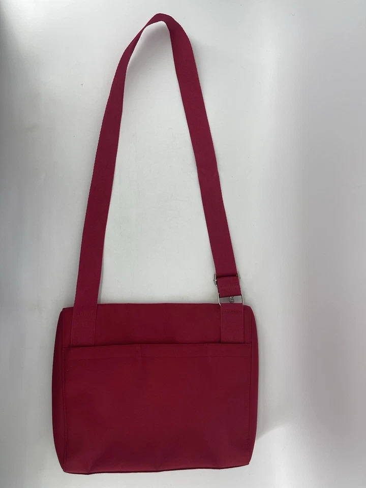 Maxx New York Crossbody Purse Bag Handbag Tote Mid Size Red Adjustable Strap - Image 2 of 4