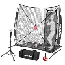 6'X6' Baseball Softball Practice Net,Pitching Net,Batting Net,with Black