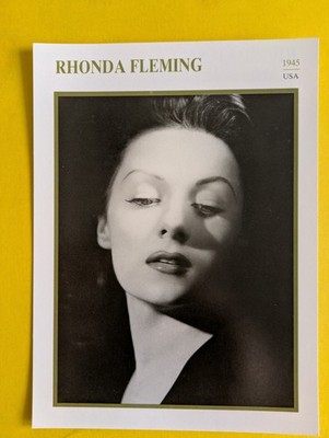 RHONDA FLEMING / Filmstar - Sammelkarte