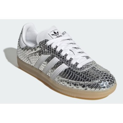 Size 7.5 - adidas Samba OG Silver White Gum W for sale online | eBay