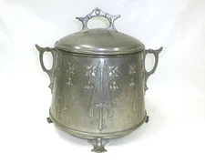 Art Nouveau Pewter Bowl About 1900 Pewter Bowl