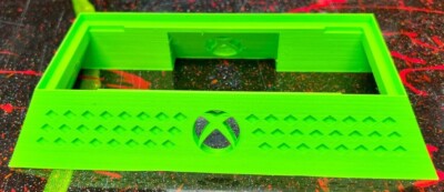 Bright Green Xbox Series S Upright Stand - 3D Printed - Black ~ Fast Ohio Ship ~
