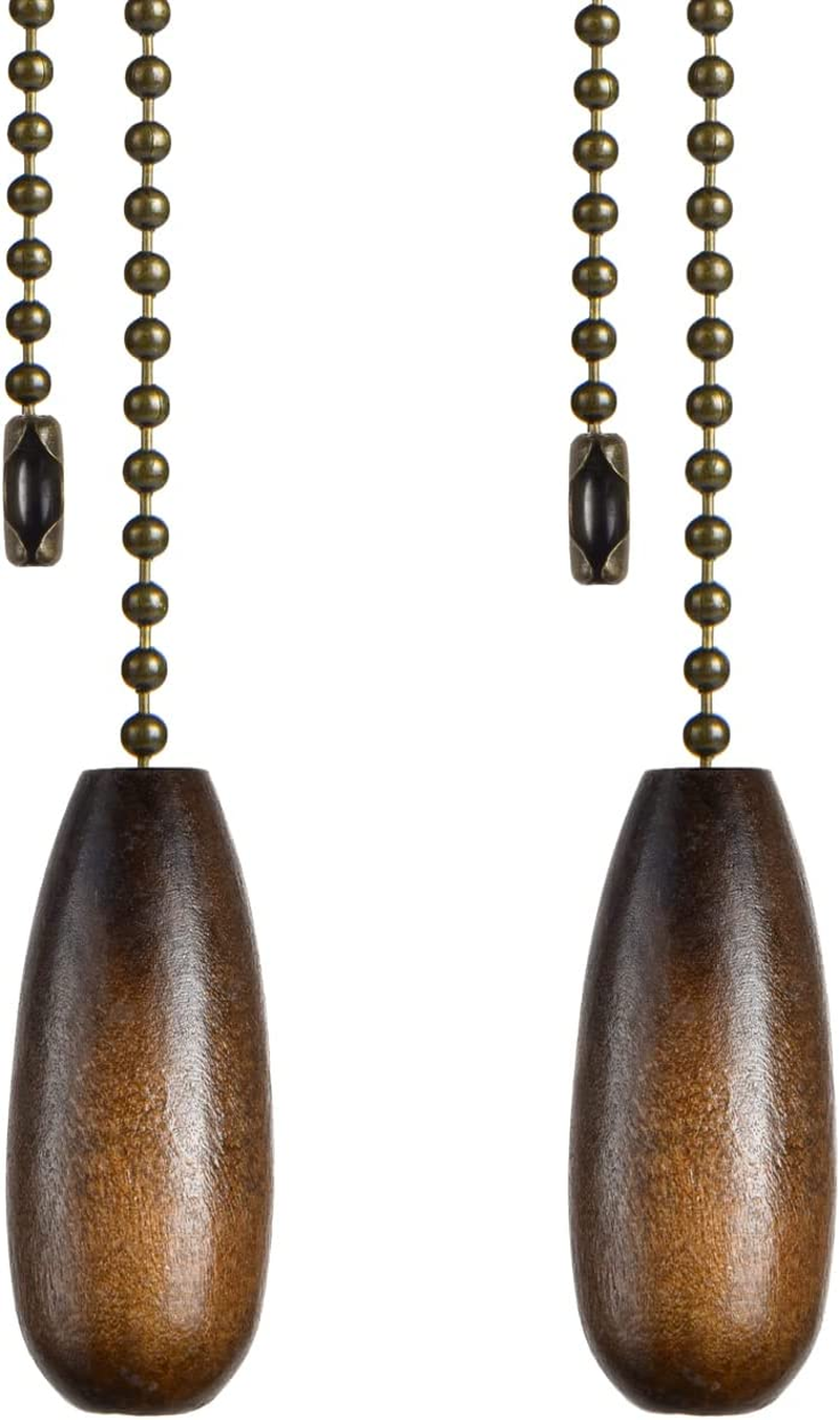 12-inch 3mm Beaded Ball Ceiling Fan Pull Chain - 2 Pack-image