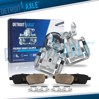Rear Calipers Ceramic Brake Pads for 2006 - 2012 Ford Fusion Lincoln MKZ Mazda 6