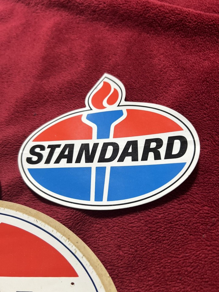 Vintage 8” Unused Standard Oil American Diesel Fuel & 4” Standard Oil
