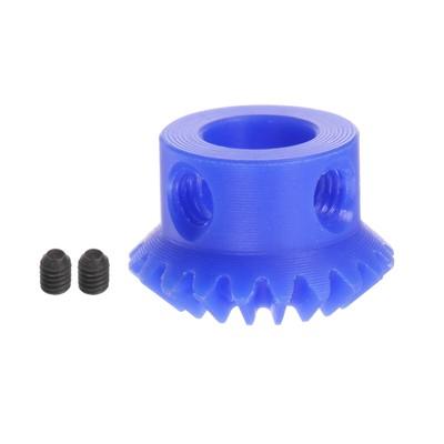 1.0 Modulus 20 Teeth 8mm Inner Hole Plastic Tapered Bevel Gear