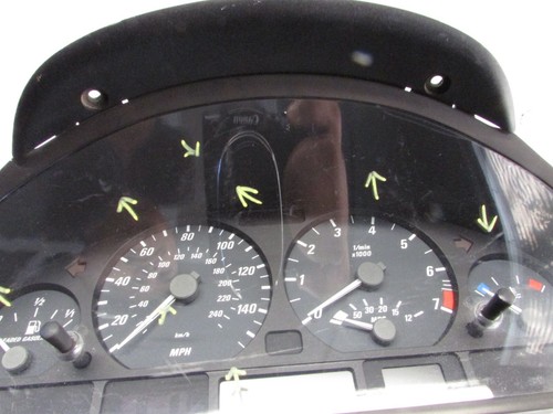 1999-2002 BMW 330I CLUSTER INSTRUMENT SPEEDOMETER OEM 4117758 - Picture 2 of 15
