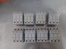  LOT OF 8 Marathon Class CC Enclosed Fuse Holder,30A, 3 Pole 6SC30A with Fuses