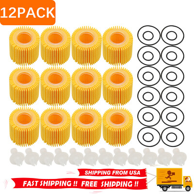 12Pcs Oil Filter 04152-YZZA6 For Toyota Corolla Prius Matrix Scion IM XD lexus