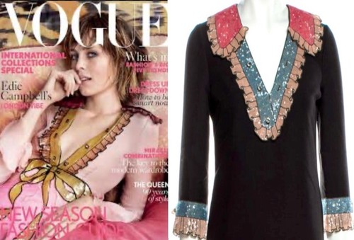 4K New Gucci 2016 Black Mini Shift Dress 36 38 2 Top Ruffle Sequin Crystal XS - Picture 17 of 23