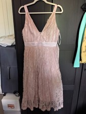 Topshop Prom Dress / Dolly & Delicious / Satin & Chantilly Lace Evening Dress