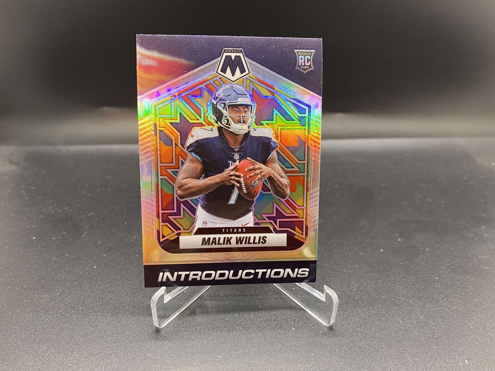 Malik Willis 2022 Mosaic Introductions Silver Prizm I-3 Titans RC Rookie