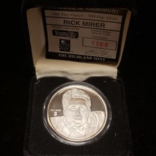 1 oz .999 Fine Silver Round - Rick Mirer Seattle Seahawks NFL OMP CoA - F2277 85.05 per troy oz