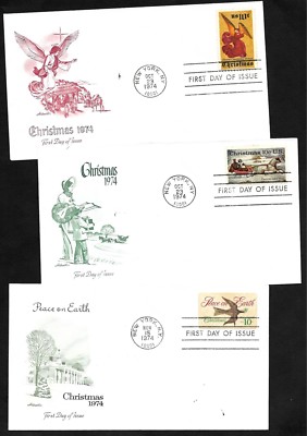 1550/1551/1552 10c Christmas' 74 - Set of 3 Artmaster FDCs | eBay
