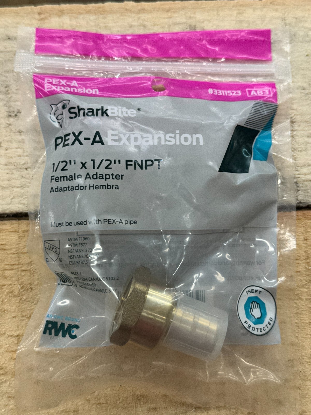10 Pieces 1/2" PEX A X 1/2" FEMALE NPT EXPANSION ADAPTER 3311523 SharkBite