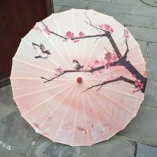 Chinese Style Rainproof Oil Paper Umbrella Hanfu Dance Parasol Girls Cos Prop