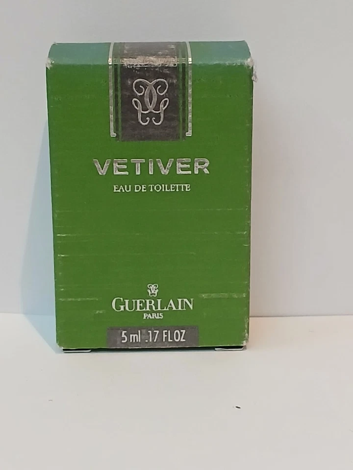 Vetiver by Guerlain 0,17 FL oz/5ML EDT Splash MINIATURA Vintage - Imagem 3 de 3