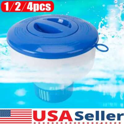 #ad #ad For 7in Floating Chemical Dispenser Floater Swim Pool Spa Chlorine Tablet Tabs $8.64