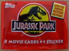 JURASSIC PARK 8 Trading Cards 1992 TOPPS TCG Pochette Scellée Sealed