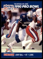 1990 Pro Set Jerry Ball Detroit Lions #381