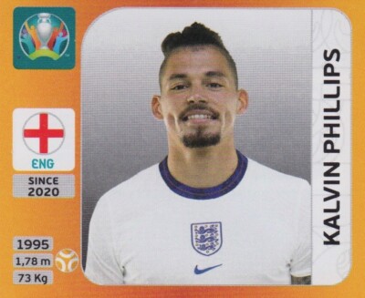 Panini Sticker Fußball EM Euro 2020 Tournament 2021 Nr. 404X Kalvin Phillips Upd