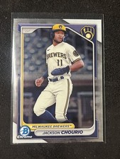 ⚾️ 2024 Bowman Chrome RC JACKSON CHOURIO ROOKIE CARD  Brewers- BCP-140🔥🔥