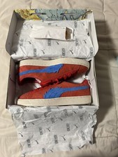 Puma Suede One Piece Junior Red Ultra Blue Size 6.5